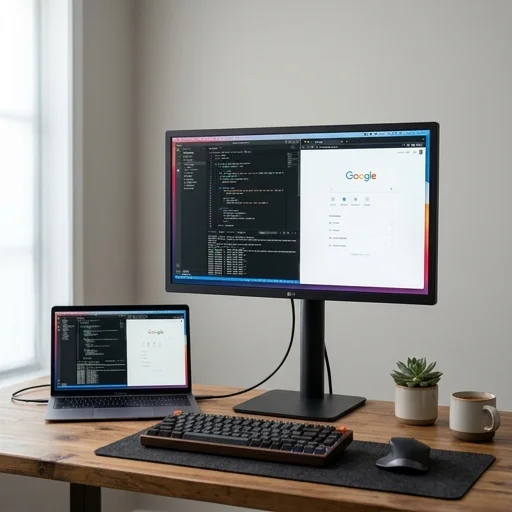LG UltraFine 4K Monitor view 3