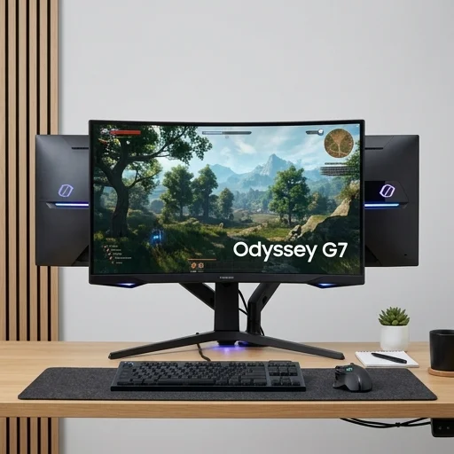 Samsung Odyssey G7 Monitor view 2
